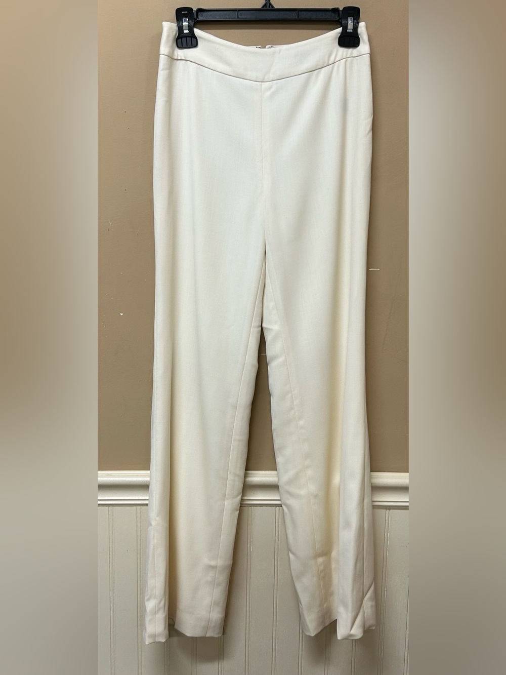 RALPH LAUREN Black Label Cream Wool Trousers Pants Fully Lined Size 2